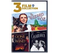 3 Film Collection: The Wizard Of Oz / Gone With The Wind / Casablanca [Dvd] B