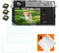 3 Film de Protection Écran et 3 Protège Griffe avec Niveau à Bulle et Chiffon Compatible avec Fujifilm X100VI X100V X-T4