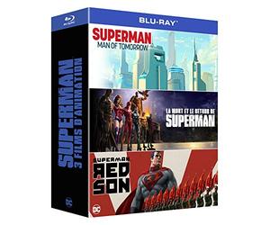 3 Films d'animation : l'homme de Demain + La Mort et Le Retour de Superman + Red Son [Blu-Ray]
