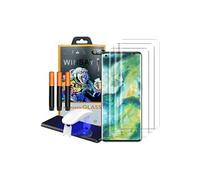 3 Films de protection écran verre trempé incurvé avec colle pour Oppo Find x2 et Find x2 Pro []