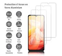 3 Films Protection D'écran En Verre D'aluminium Super Résistant 9h Pour Vivo Y76 5g/ Vivo Y76s 5g 6.58", Définition Hd, Anti-Rayures, Anti-Empreintes Digitales