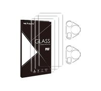 NOVAGO Compatible avec Huawei Pura 70 Ultra 4G - 3 Films vitre Protection écran vitre Verre trempé incurvé Colle et Lampe fournie + 2 Films caméra Objectif arrière