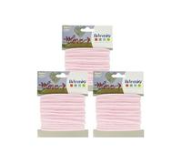 3 fils à tricotin 5 mm x 5 m - rose