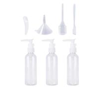 3 Flacons Poussoirs De 100 Ml, 4 Outils De Distribution, Distributeur De Savon, Distributeur À Pompe, Mini Distributeur De Savon, Petit Flacon À Pompe Pour Le Remplissage