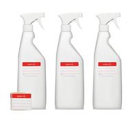 3 flacons pulvérisateurs de 750 ml en HDPE, flacons pulvérisateurs avec pistolet, pulvérisateurs vides avec buse réglable (jet/spray), par exemple pour les plantes/fleurs, le nettoyage, l'atelier