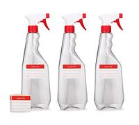 3 flacons pulvérisateurs de 750 ml en PET, flacons pulvérisateurs avec pistolet, pulvérisateurs vides avec buse réglable (jet / spray), par exemple pour les plantes / fleurs, le nettoyage, l'atelier