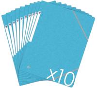 3 Flap Folder,Light Blue,Pack Of 10