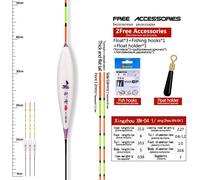 3 Flotteurs De Pêche En Eau Peu Profonde + 1 Crochet De Sac + 1 Bouée Assistant Carpe Composite Préféré Caractéristique Flotador Bobber Pesca Poisson Attirail (Xn-04) - Type Xn04 Size1 3pieces