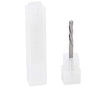 3 Flutes Milling Cutter | 3.175mm Tungsten Carbide Woodworking Cutting Tool | Compound End Mill for Aluminum / Non - Ferrous Materials | 45mm Total Length