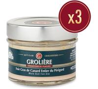 3 Foies Gras de Canard Entiers du Périgord (Poids en gramme: 210 g)