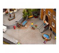 3 fontaines de village, Epoque I - Faller 180875 - HO 1/87