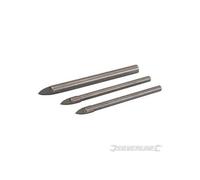 3 forets pour carrelage et verre Silverline