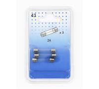 3 Fusibles En Verre 2 A