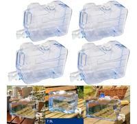 3 Gallon BPA Free Dispenser with Faucet Multifunction Water Bucket Water Jug Water Storage Carrier for Picnic Cooking Hiking for Easy Dispensing (4 PCS)