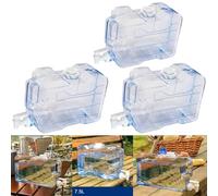 3 Gallon BPA Free Dispenser with Faucet Multifunction Water Bucket Water Jug Water Storage Carrier for Picnic Cooking Hiking for Easy Dispensing (3 PCS)