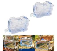 3 Gallon BPA Free Dispenser with Faucet Multifunction Water Bucket Water Jug Water Storage Carrier for Picnic Cooking Hiking for Easy Dispensing (2 PCS)