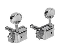3 Gauche 3 Droite Guitare Électrique Acoustique Chaîne Tuning Pegs Machine Head Set pour Guitare Électrique Acoustique(Argent)