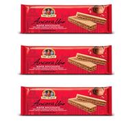 3 gaufres Tre Marie Ancora Uno Wafer Nocciolato farcies à la crème de noisettes et noisettes hachées 140 g