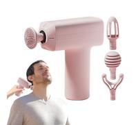 3 Gears Adjustment, Muscle Massager, Fascia Relaxation Machine, Rechargeable Quiet Muscle Massager With 4 Heads For Gym, Sports, Home, Travel, Workplace, 4.49x5.91x1.97 Inches