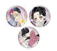 3 Ghost Slayers Akaza&Koyuki Tinplate Badge Anime Figurine Badges 58mm Ghost Killing Sac Pins Cosplay Accessoires De Costume