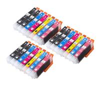 3 Go Inks Ensemble de 6 + supplémentaire Noire Cartouches d'encre à remplacer Epson T2438-T2431 (24XL Series) Compatible/Non-OEM pour Epson Expression Photo Imprimantes (21 encres)