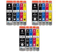 3 Go Inks Ensemble de de 5 Cartouches d'encre á remplacer Epson T2636 (26XL Séries) Compatible/non-OEM pour Epson Expression Premium Imprimantes (15 encres)