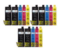 3 Go Inks Set de 4 + cartouches d'encre noire supplémentaires pour remplacer les cartouches Epson T3596+3591 (Série 35XL)