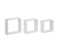 5five Étagères murales Cube – Blanc – Grand format – Lot de 3