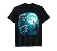 3 Grands Dauphins Hurlant à la Lune Drôle Maudit Meme T-Shirt