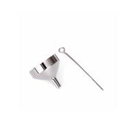 (3 grands entonnoirs) (3 grands entonnoirs) Patte de chien unisexe en acier inoxydable pour chiot