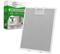 3 Grille Hotte Aspirante de Cuisine 305x267x9mm 480122102168 pour Whirlpool