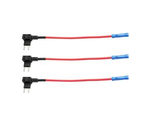 3 groupes 12V fusible Split, Tap De Fusible Micro Car, 3 Broches 16 Awg Petit Porte-Fusible Voilles Sputes Fuse Cort Circuit Extri Circuit Fuse Autalotive Adaptater De Remplacement De Remplace