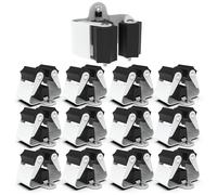 3-H 12 Pièces Porte Balais Mural,Support Mural pour Suspendre Balais, Serpillère, Râteaux et Outils de Jardin, Accroche Balai Mural pour Buanderie, Salle de Bain, Cuisine, Garage, Bureau