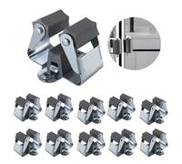 3-H 20pcs Porte Balais Mural Galvanisés, Accroche Balai Mural avec Percage et Matériel de Montage, Support Mural pour Suspendre Balais, Serpillère, Râteaux et Outils de Jardin,Garage