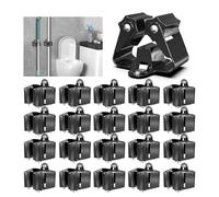 3-H Accroche Balai Mural 20 Pièces, Porte Balais Mural en Acier Inoxydable, Support Balais Mural with Percage pour Rangement Serpillère, Pelle，Outils de Jardin, Garage