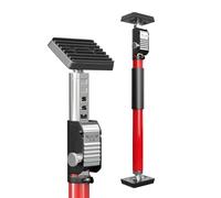 3-H Etai Telescopique Reglable 1 Pièce, 40-70 cm Etai de Soutien Tout Acier Étai de Porte Charge Max.50kg, Étai pour Plafond-Montage Plaques de Plâtre pour Bricolage Atelier Maison Garage (Rouge)