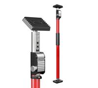 3-H Etai Telescopique Reglable 1pcs 75-133cm, Étai de Porte Tout Acier Épais | Charge Max 75kg | Étai de Soutien Télescopique pour Plaque de Plâtre, Cadre de Porte, Installation d'armoire, Rouge