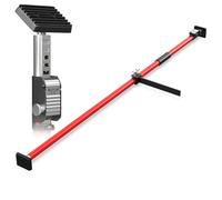 3-H Etai Telescopique Reglable 1pcs, Extensible de 148 à 280 cm, Barre de Calage Réglable avec Barre de Séparation Stabilisatrice pour Pick-up, SUV, Camions,Remorque, Fourgonnette,Rouge