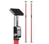 3-H Etai Telescopique Reglable 2pcs, Extensible 160-290cm |Tout Acier Épais | Charge Max 40kg | Étai de Soutien Télescopique pour Plafond Montage, Plaque de Plâtre, Cadre de Porte, Rouge