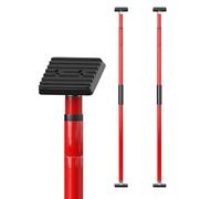 3-H Etai Telescopique Reglable 2pcs, Extensible de 165 à 290 cm, |Nouveau Type Rotatif | Étai de Porte,Étai pour Plafond, Étai de Soutien Télescopique pour Montage Plaque de Plâtre,Rouge
