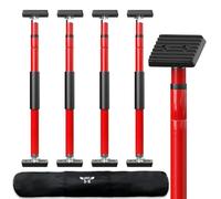 3-H Etai Telescopique Reglable 4pcs 70-110cm,Étai de Porte Tout Acier Épais |Type Rotatif |Étai de Soutien Télescopique pour Plaque de Plâtre, Cadre de Porte, Installation d'armoire Diy,Rouge