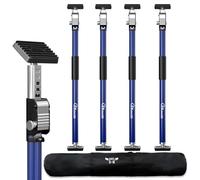 3-H Etai Telescopique Reglable 4pcs 75-133cm, Étai de Porte Acier Épais | Charge Max 75kg | Étai de Soutien Télescopique pour Plaque de Plâtre, Cadre de Porte, Installation d'armoire DIY, Bleu Foncé