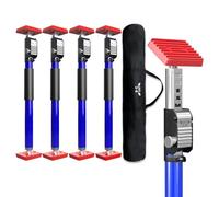 3-H Set de 4 Etai Telescopique Reglable 40-70 cm, Étai de Porte Tout Acier Épais | Charge Max 75kg | Étai de Soutien Télescopique pour Plaque de Plâtre, Cadre de Porte, Installation d'armoire, Bleu