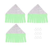 3 Hamac suspendu pour petits animaux, hamac pour cage d’animal avec design à pompons, refuge douillet pour cochon d’Inde, lapin, furet, hamster, nid confortable et peu encombrant p (Verte)