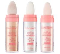 3 Highlight Poudre Tapotante,Shimmer Visage Et Corps Surligneur Poudre Stick,Highlight Maquillage,Shimmer Dimensional Sparkle Patting Powder For Face Eyes Lips Hair Body Glow Makeup