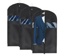 3 Housse Vetements à Suspendre 60x120cm Housse de Protection pour Vêtements antiPoussière avec zipHousse Vetement à Suspendre pour Rangement pour Chemise Costumes Manteaux Clothes (3PCS,100CM)
