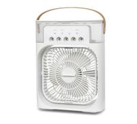 3 in 1 Air Cooler, Climatisation Mobile Ventilateur Portable, Climatiseur Portable, Climatiseur mobile silencieux, Mini ventilateur humidificateur, Mini Rafraîchisseurs d'air par évaporation (Blanc)