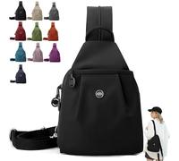 3-in-1 Anti Theft Bags for Women, Waterproof Oxford Cloth Backpack Convertible Shoulder & Crossbody Bag for Travel(Black)