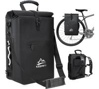 3-In-1 Bicycle Bag,25 L Waterproof Backpack With Computer Compartment-Suitable For Bicycle Rear Luggage Carrier & Sports Bag & Shoulder Bag-Ideal For Cycling/Working/Commuting