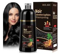3-in-1 Black Hair Dye Shampoo,Instant Hair Shampoo,White Hair Dye Shampoo,Color Shampoo for Men and Women 500 ml